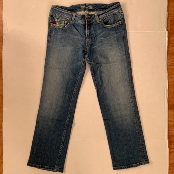 Miss Me Denim Blue Jeans Distressed Flap Pockets Camo - Picture 8 of 9